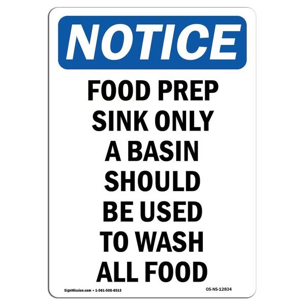 Safety Sign, OSHA Notice, 18